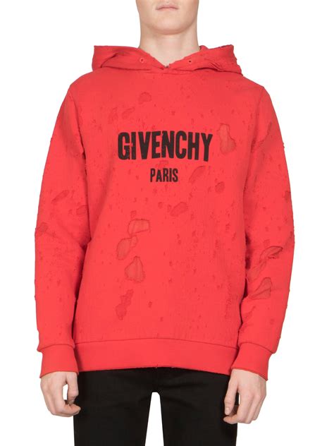 givenchy distressed red